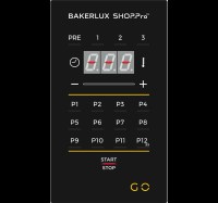 Unox Bakerlux SHOP.Pro Fırın Kumanda Paneli:Profesyonel Unox konveksiyonlu fırın modellerinden dijitalli kumanda paneli olan elektronik termostat kontrollü çok programlı Unox Bakerlux Shop.Pro fırının dijital kumanda kontrol paneli;Unox buharla fanla piş